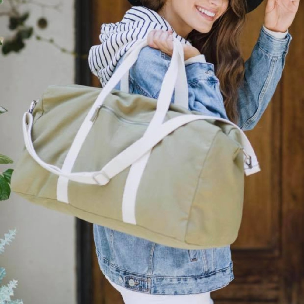 Forest Green Weekender Duffle Bag